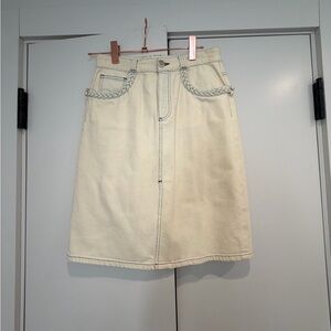 See By Chloe Off-White Midi Skirt